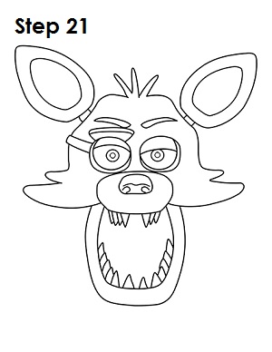 How To Draw Foxy  Five Nights at Freddy's 