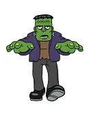 How to Draw Frankenstein Monster Full Body Halloween