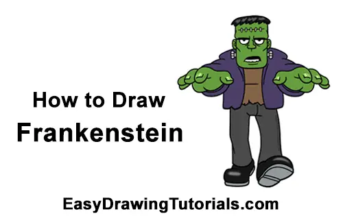 frankenstein monster drawing