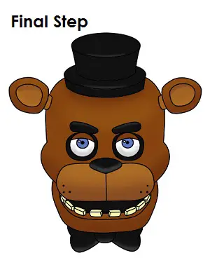 Draw Freddy Fazbear Final