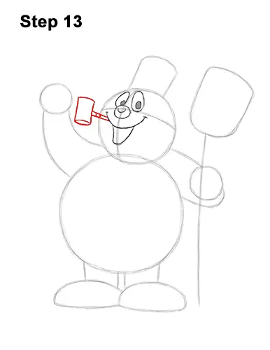 How to Draw Frosty the Snowman Christmas 13