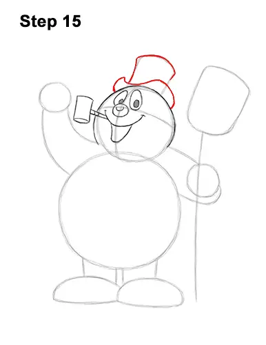 How to Draw Frosty the Snowman Christmas 15