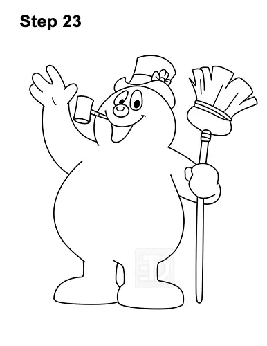 How to Draw Frosty the Snowman Christmas 23