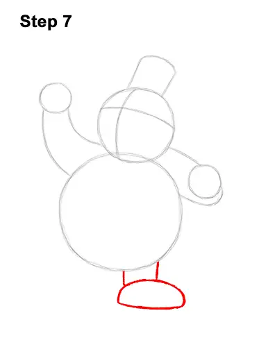 How to Draw Frosty the Snowman Christmas 7