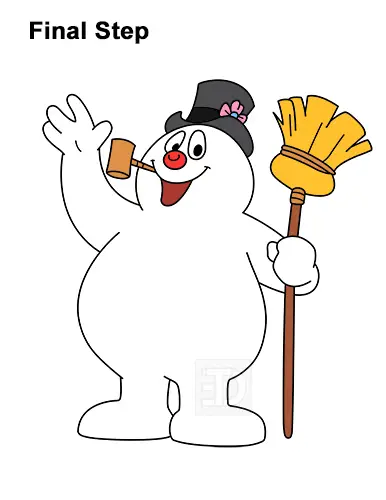 How to Draw Frosty the Snowman Christmas