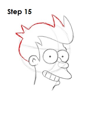 How to Draw Fry Step 15