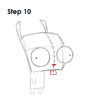 How to Draw GIR Step 10