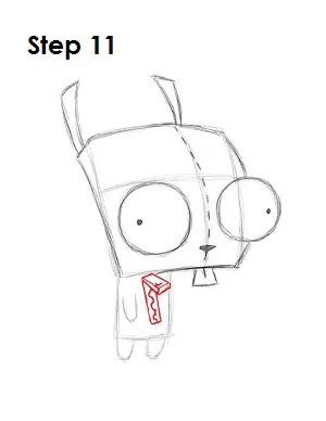 How to Draw GIR Step 11