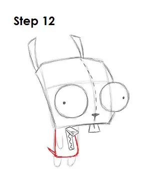 How to Draw GIR Step 12