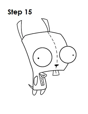 How to Draw GIR Step 15