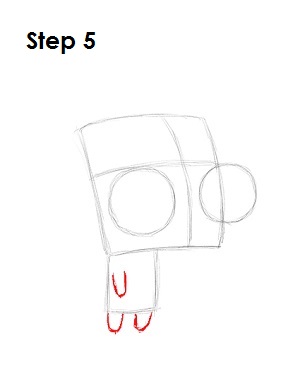 How to Draw GIR Step 5