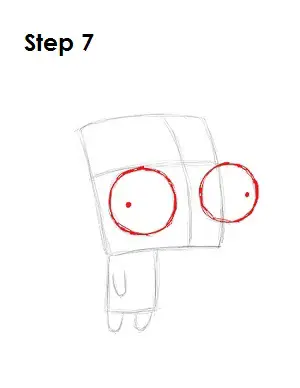 How to Draw GIR Step 7