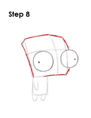 How to Draw GIR Step 8