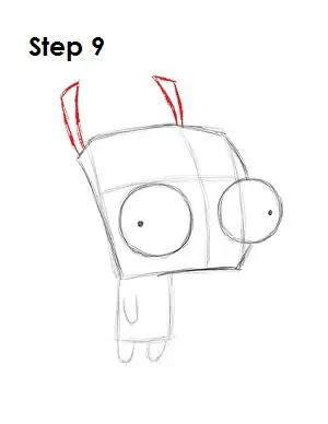 How to Draw GIR Step 9