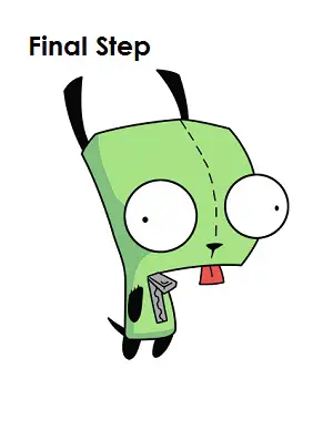 How to Draw GIR Last Step