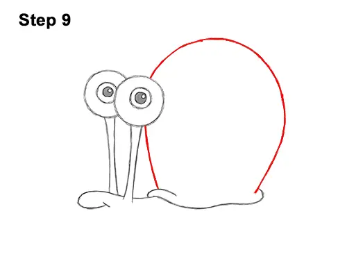 How to Draw Gary the Snail Spongebob Squarepants 9