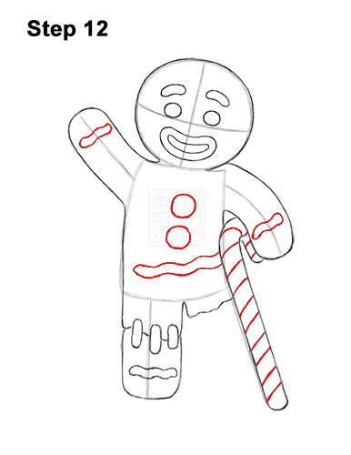 shrek gingerbread man coloring pages