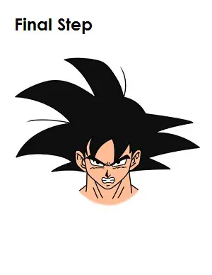 How to Draw Goku Final Step