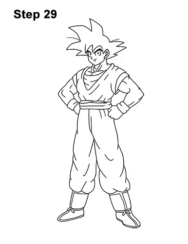 30+ Trends Ideas Face Goku Drawing Easy Full Body