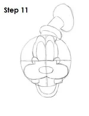 Draw Goofy Step 11