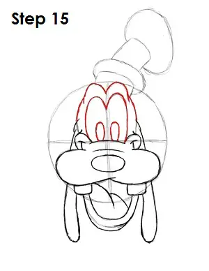 Draw Goofy Step 15