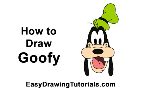 How to Draw Goofy Head Disney