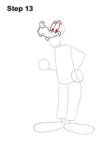 How to Draw Goofy Disney Full Body 13
