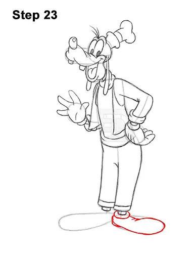 How to Draw Goofy Disney Full Body 23