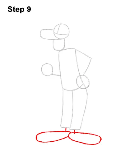 How to Draw Goofy Disney Full Body 9