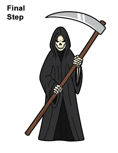 Grim Reaper Drawing Realistic  Drawing Skill