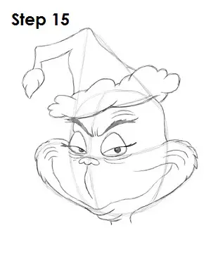 Draw The Grinch Step 15