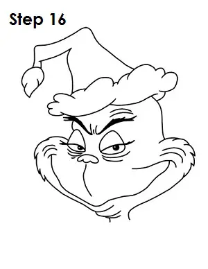Draw The Grinch Step 16