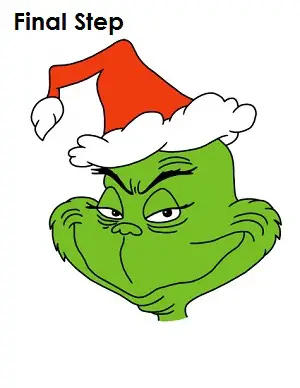 Draw The Grinch Final Step
