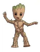 How to Draw Groot Baby Guardians of the Galaxy