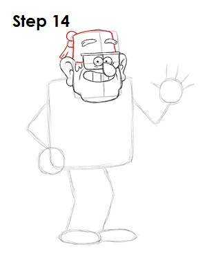 Draw Grunkle Stan 14