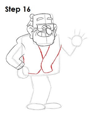 Draw Grunkle Stan 16