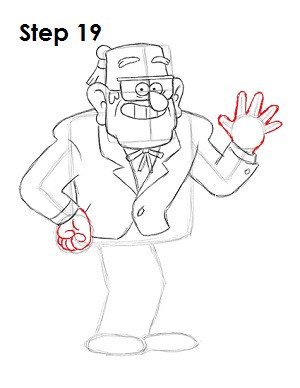 Draw Grunkle Stan 19