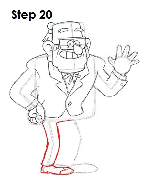 Draw Grunkle Stan 20