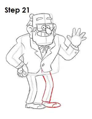 Draw Grunkle Stan 21