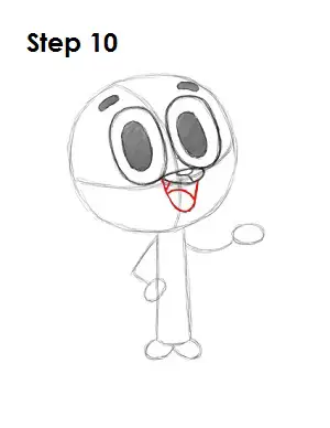 Draw Sailor Gumball Watterson Step 10