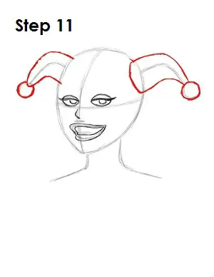 How to Draw Harley Quinn Step 11