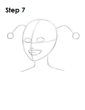 How to Draw Harley Quinn Step 7