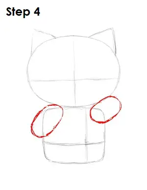 Draw Hello Kitty Step 4