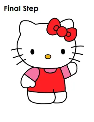 Draw Hello Kitty Final Step