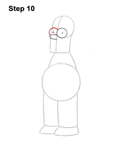 How to Draw Homer Simpson Full Body 10