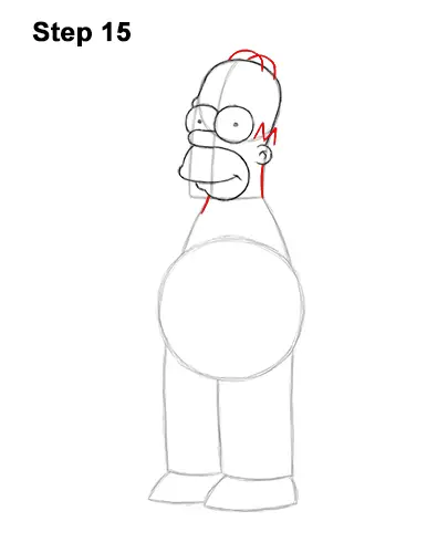 How to Draw Homer Simpson (Full Body) VIDEO & Step-by-Step Pictures