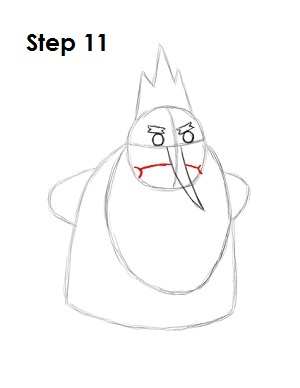 Draw Ice King Step 11