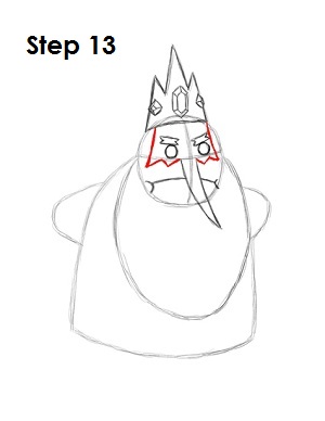 Draw Ice King Step 13