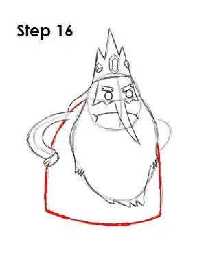Draw Ice King Step 16