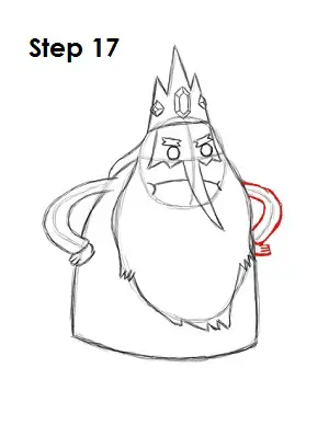 Draw Ice King Step 17
